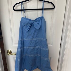 Pink Lily Spaghetti Strap Dress with Bow